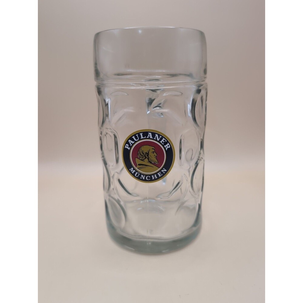 Paulaner Munchen 1 Liter Dimpled German Austria Beer Stein Mug Oktoberfest